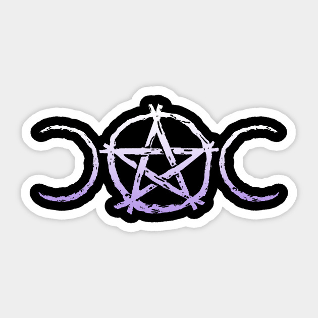 Wiccan & Pagan Nature Twigs Pentacle Triple Moons